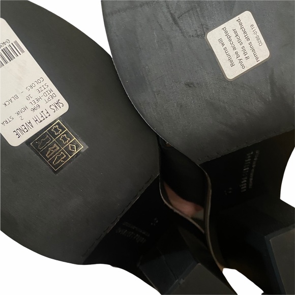 NEW FREDA SALVADOR Black GLIDE Studded MULE sz 10 - Picture 13 of 14